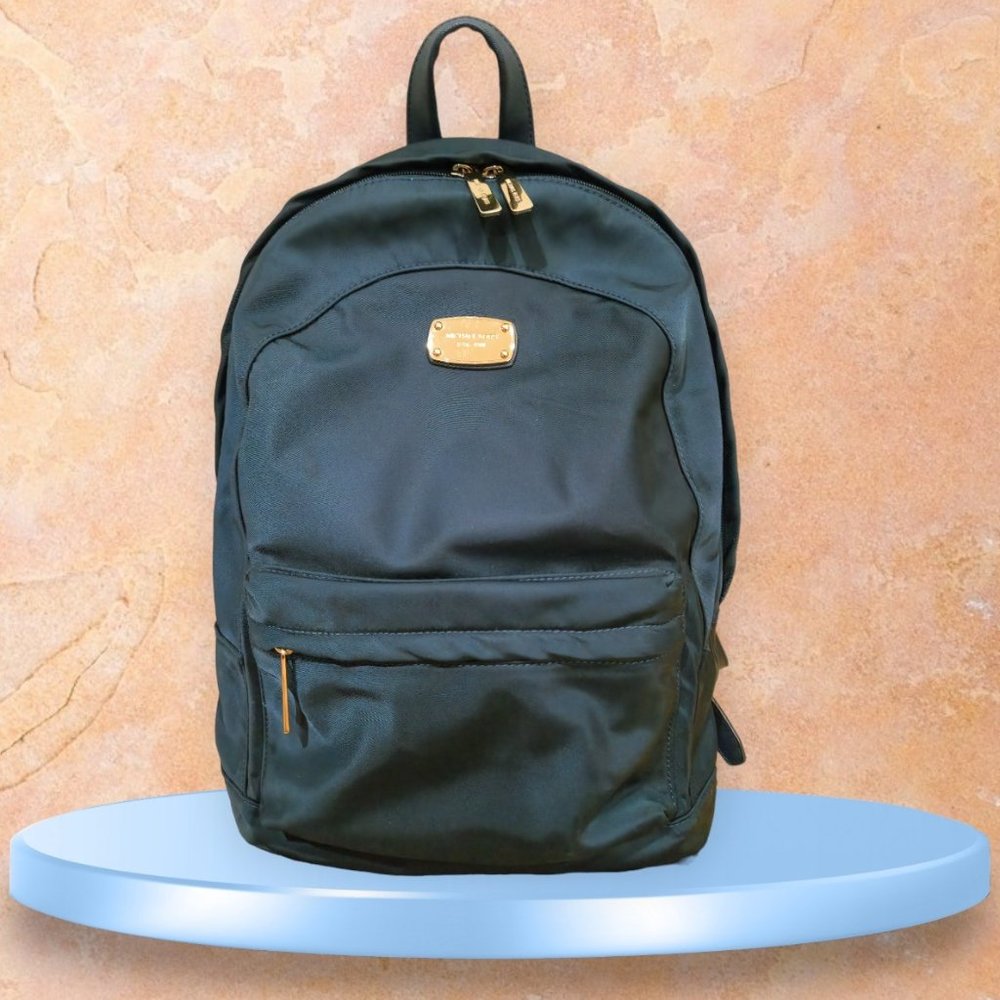 SOLD Michael Kors Large Nylon and Leather Jet Set Backpack - Picture 1 of 10